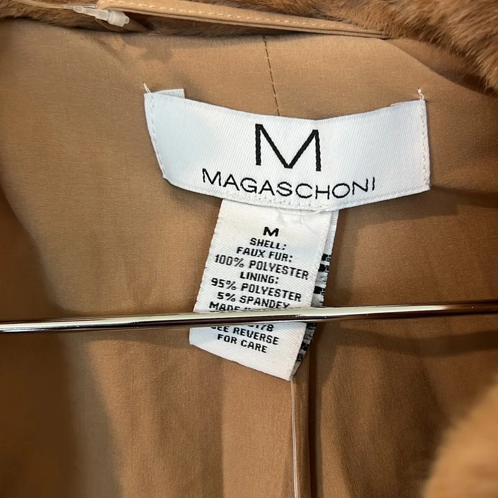 Brown faux fur jacket - Picture 3 of 4